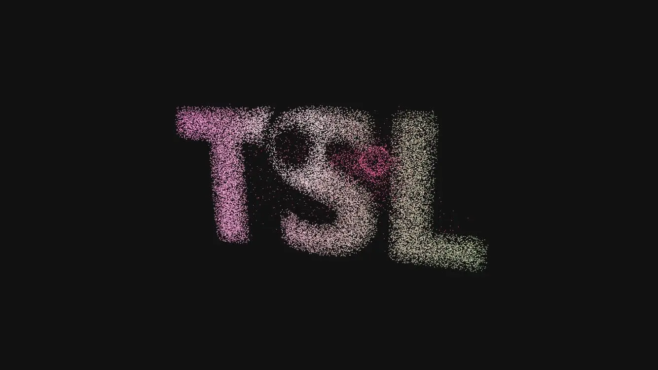 Interactive Particle Glow Text